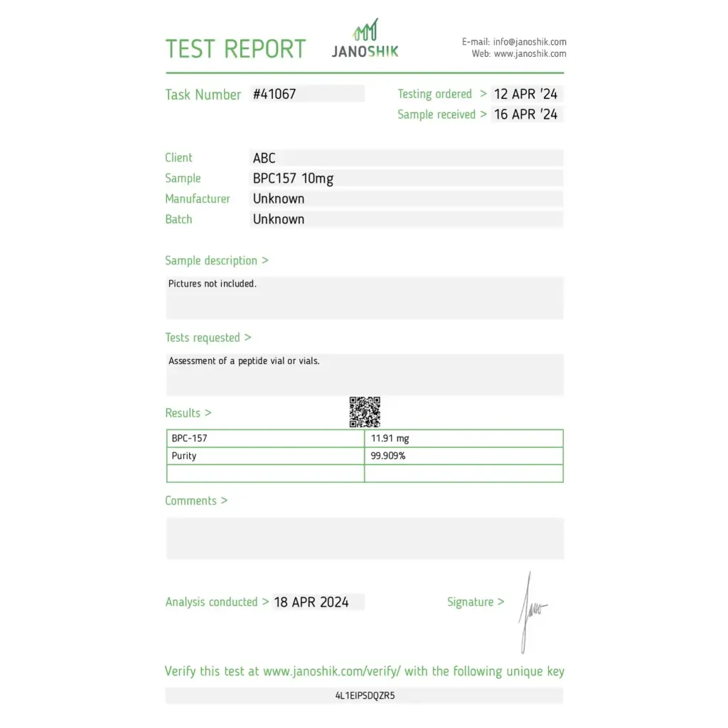 BPC157 10 mg Stealth Labs