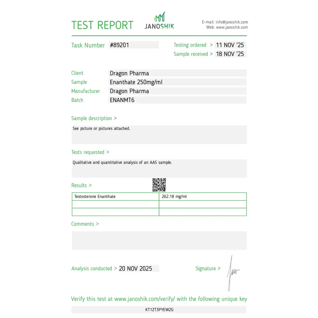 Enantat 250 Dragon Pharma, Europe