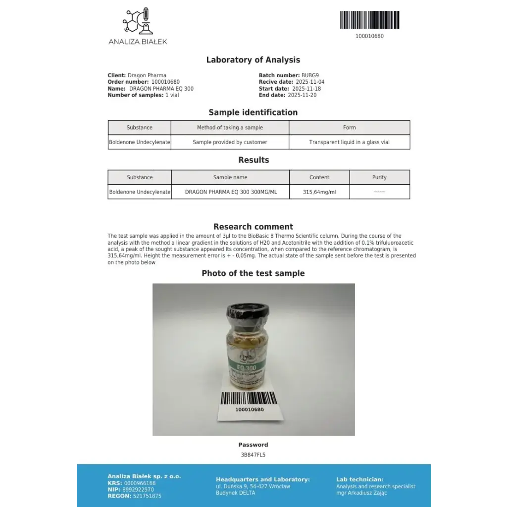 Dragon Pharma EQ 300