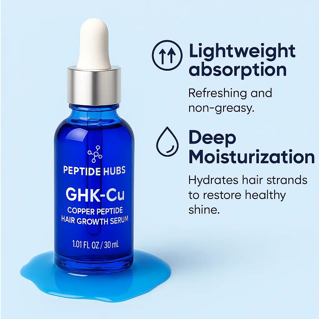 GHK-Cu Copper Peptide Hair Serum Peptide Hubs
