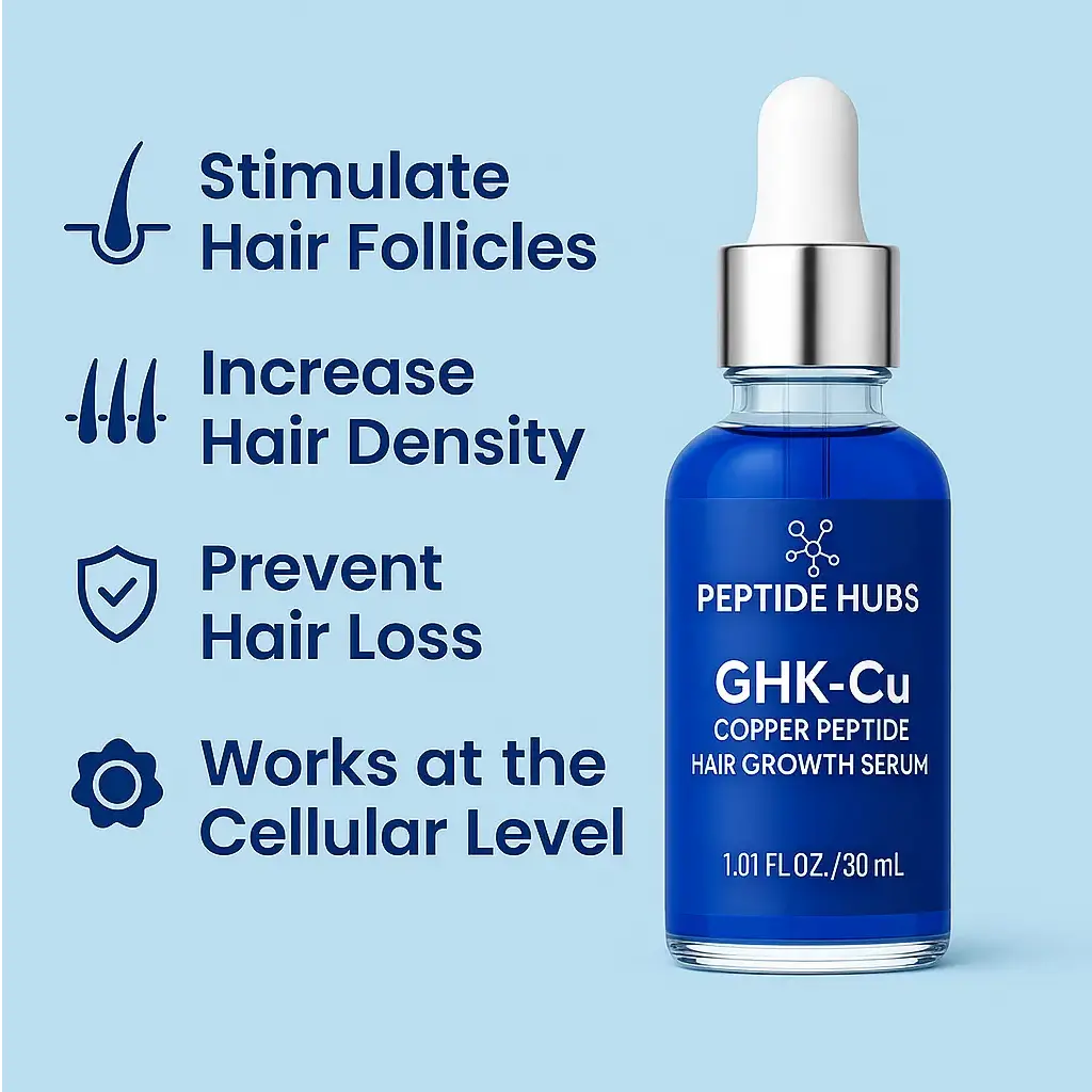 GHK-Cu Copper Peptide Hair Serum Peptide Hubs