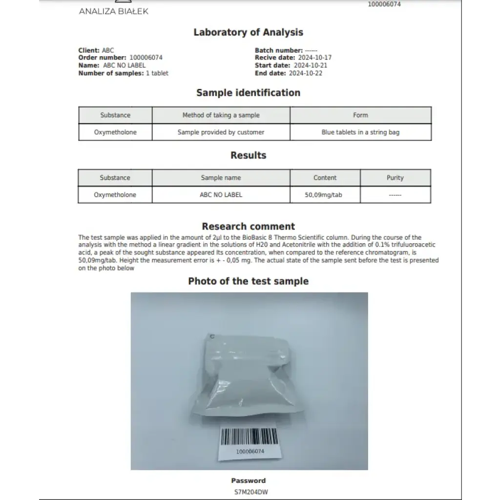 Oxymetholone 50 Stealth Labs