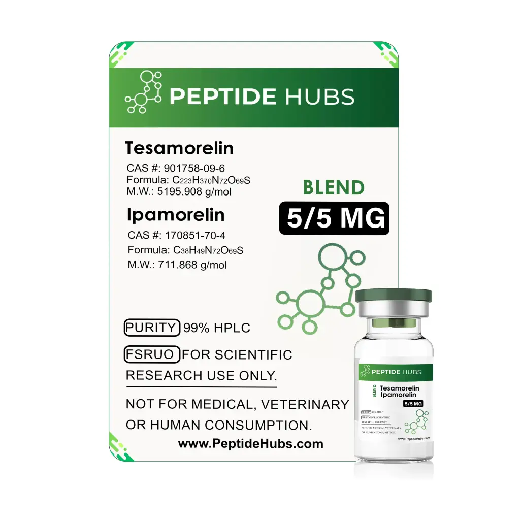 Tesamorelin / Ipamorelin 5/5 mg Peptide Hubs